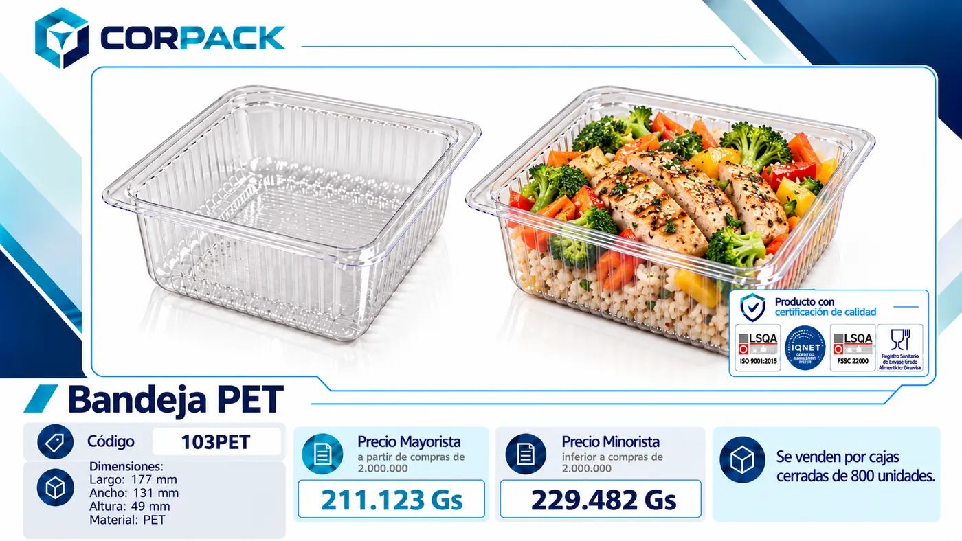 Bandeja PET 103