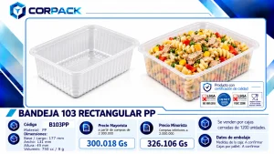 Bandeja 103 Rectangular PP