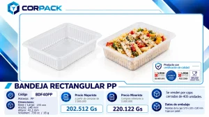 Bandeja Rectangular PP BDF40PP
