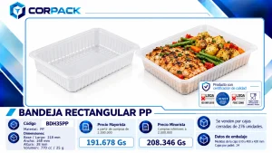 Bandeja Rectangular PP BDH35PP