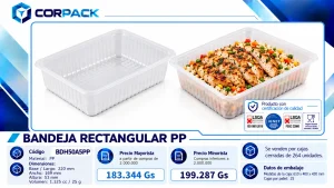 Bandeja Rectangular PP BDH50A5PP