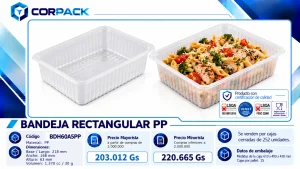 Bandeja Rectangular PP BDH60A5PP